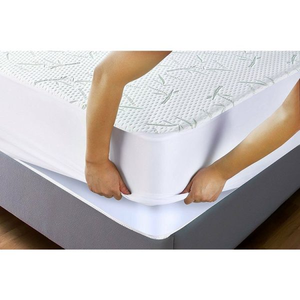 Grosses soldes 🔔 Prot?ge Matelas Bambou 2 Places 160 X 200 Cm 👏 1