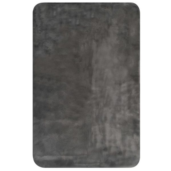 Meilleure affaire ⌛ VIDAXL Couverture 100×150 Cm Fausse Fourrure De Lapin Gris Fonce 🎁 3