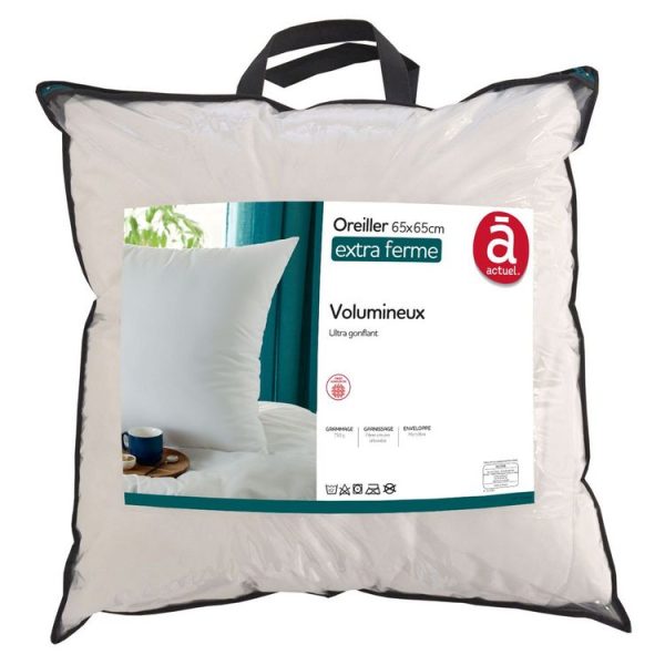 Grosses soldes 🎉 ACTUEL Oreiller Volumineux Extra Ferme En Microfibre ❤️ 1