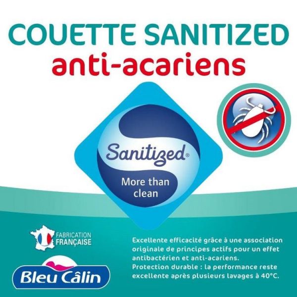 Budget 🌟 BLEUCALIN Couette Chaude Microfibre Anti-acariens SANITIZED 😍 1