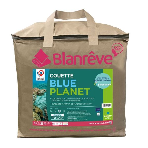 Vente flash ✔️ BLANREVE Couette Chaude En Polyester Aerellle Blue 400 G/m² BLUE PLANET 🥰 1