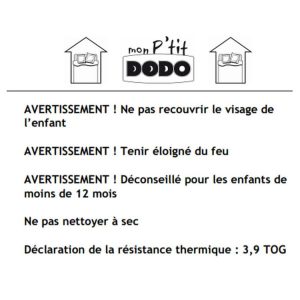 Vente flash 🔥 DODO Couette P’tit DODO Bio Légère ❤️ 9